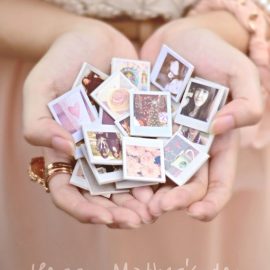 37+ Handmade Gift Ideas For Mom That She's Guaranteed To Love: DIY Polaroid Magnets from Sundae Sins