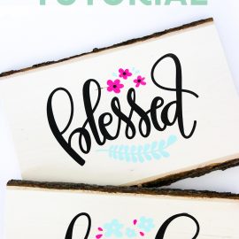 37+ Handmade Gift Ideas For Mom That She's Guaranteed To Love: DIY Wood Word Signs from Printable Crush