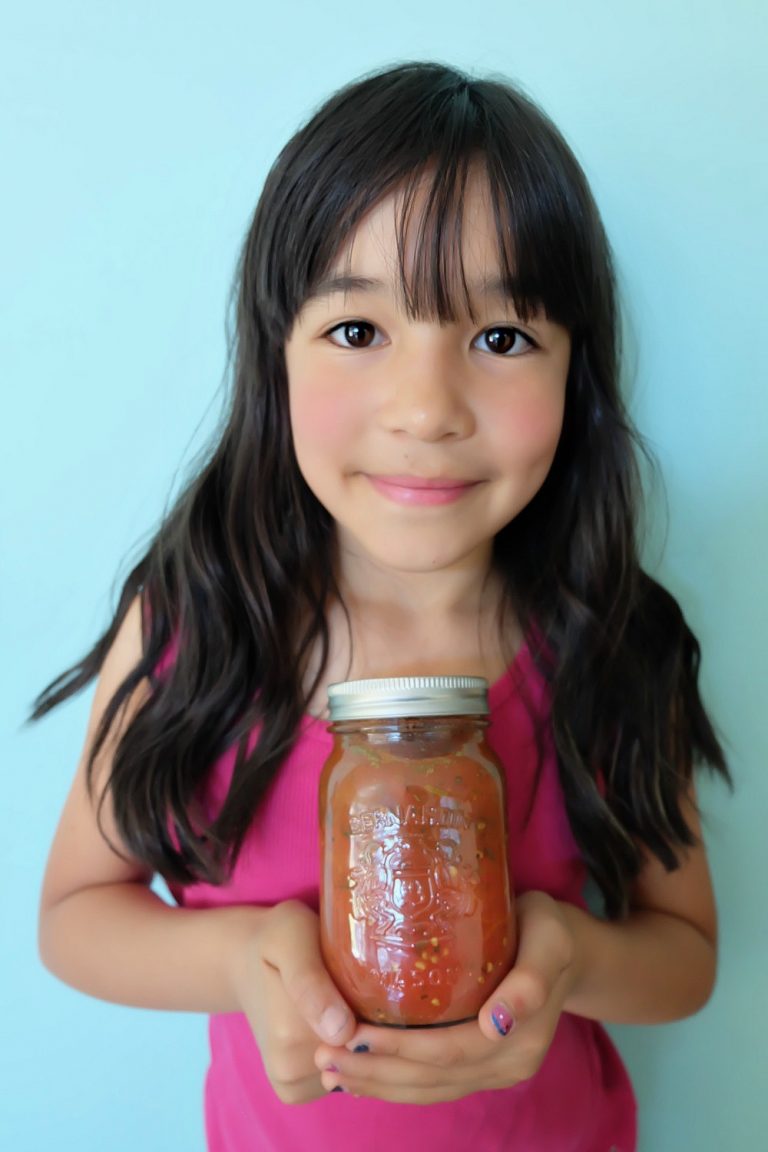 Tips For Canning With Kids + Easy Italian Herb Canned Tomatoes Recipe
