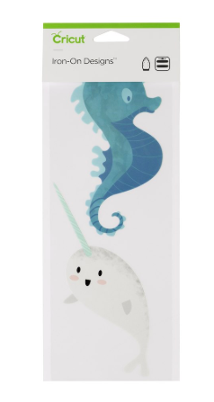 Narwhal and Seahorse Cricut Iron On Designs