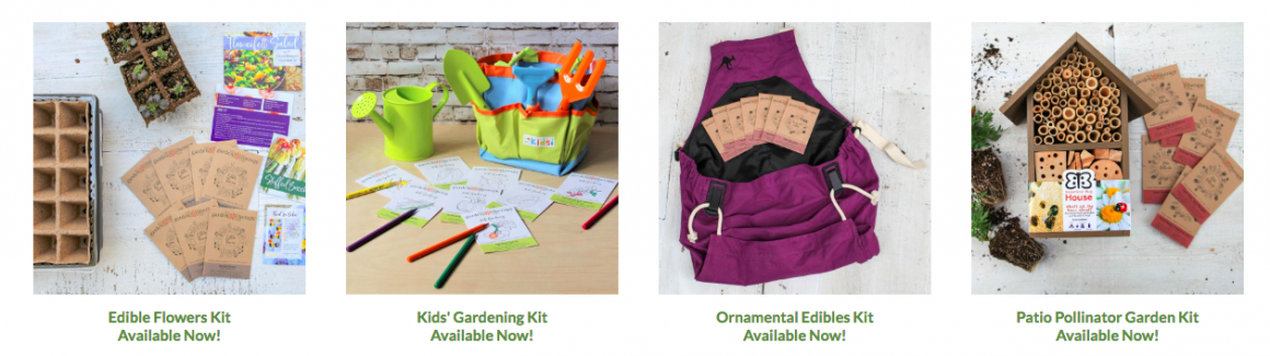 Gardening kits from Garden Therapy and Garden Trends 