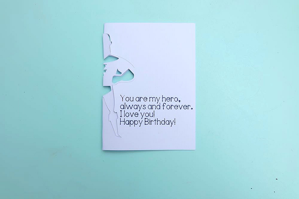Let your favorite superhero know how much you love them on their birthday with this DIY Superhero Birthday Card and Envelope Set. Made using your Cricut, this project is easy enough for those new to card making but packs a big impact. The perfect handmade element for a birthday gift. #Cricut #CricutMade #Superhero #Birthday