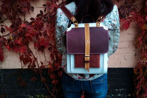 School Accessories You'll Love: Leather Backpack from MiroS