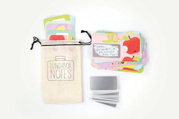 Handmade School Supplies & Accessories You'll Love: Foodie Scratch Off Lunch Box Notes from Inklings Paperie
