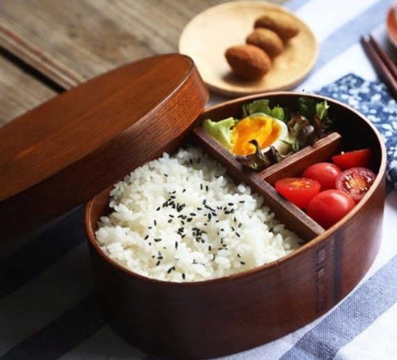 Handmade School Supplies & Accessories You'll Love: JuJube Wood Bento Box from Handmade Wood Craft Art