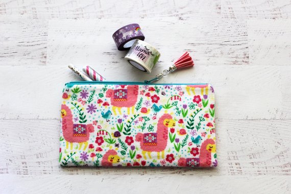 School Accessories You'll Love: Llama Pencil Pouch from Simbiosis By Julia