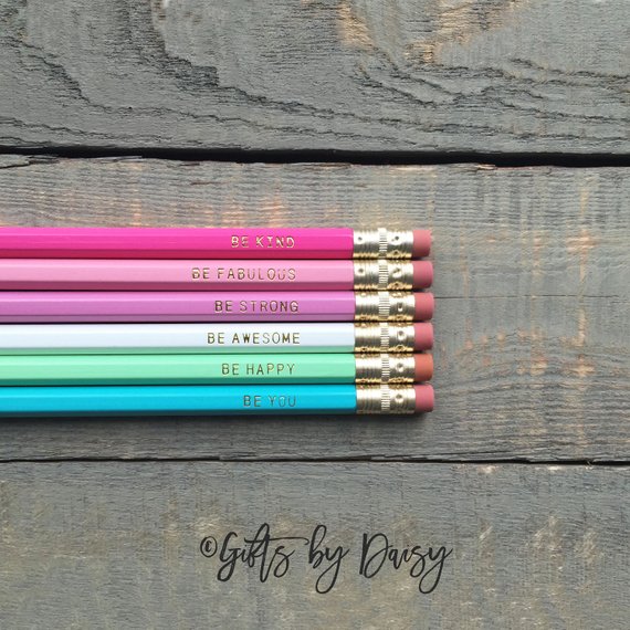 School Accessories You'll Love: Motivational Pencil Set from Gifts By Daisy
