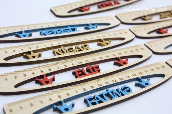 School Supplies & Accessories You'll Love: Personalized Wood Ruler from Laser Design Gift