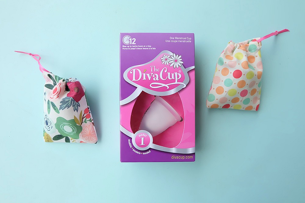 Lost the bag for your Diva Cup or other menstrual cup? Have no fear! We have a 5 minute menstrual cup sewing project that makes the cutest little drawstring bag. It's quick and easy to make! Cut it by hand or with the Cricut Maker. Once you know how to make them change the sizes for fabric gift bags, gift card bags, jewelry bags and more! #Sewing #5minutesewingproject #Cricut #CricutMaker