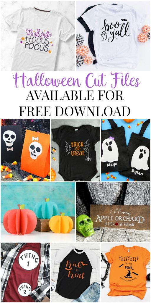 11 Free Halloween Themed SVG Files that you can use for crafting with your Cricut or Silhouette.