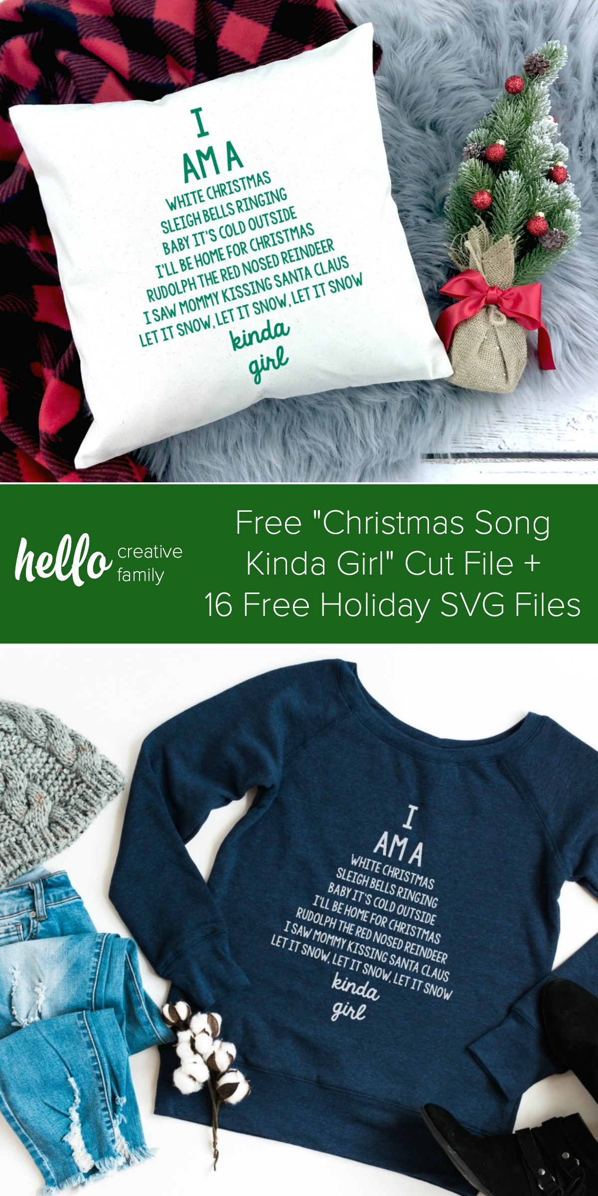16 Free Christmas SVG Files + Cricut EasyPress 2 Review