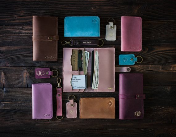 Shop Handmade Holiday Gift Guide: Leather Women's Wallet from So Good So Wood
