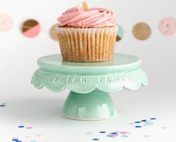 Shop Handmade Holiday Gift Guide: Personalized Cupcake Stand from Jeanette Zeis