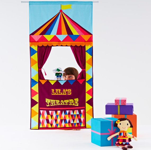 Shop Handmade Holiday Gift Guide: Personalized Puppet Theater from Wild Things Dresses