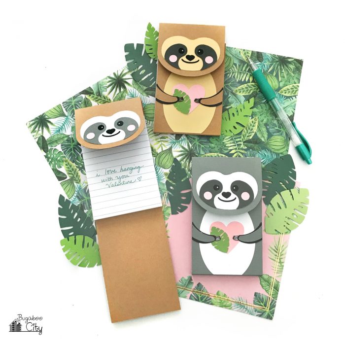 Sloth Crafts, Printables, SVG's DIY's, Food and Gift Ideas: DIY Sloth Notepads from Bugaboo City