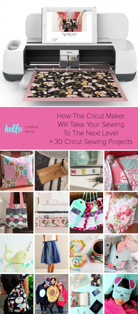 How The Cricut Maker Will Take Your Sewing To The Next Level + 30 Cricut Sewing Projects #Cricut #CricutMade #Sewing #CricutProjects