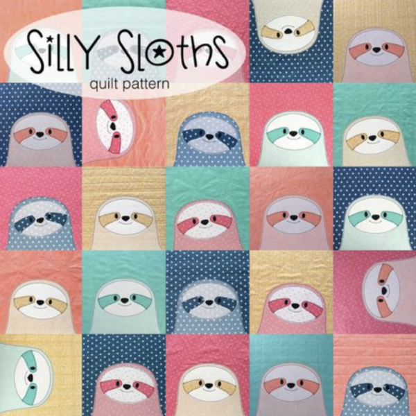 Sloth Crafts, Printables, SVG's DIY's, Food and Gift Ideas: Silly Sloths Quilt Pattern from Shiny Happy World