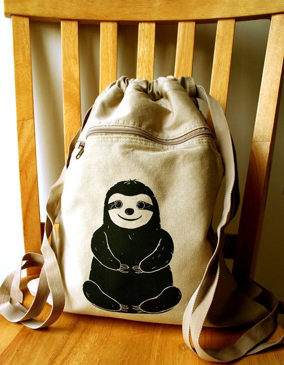 Sloth Crafts, Printables, SVG's DIY's, Food and Gift Ideas: Sloth Backpack from The Curious Catbird