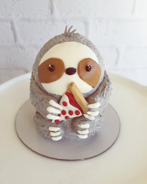 Sloth Crafts, Printables, SVG's DIY's, Food and Gift Ideas: Sloth Cake from Leslie Vigil