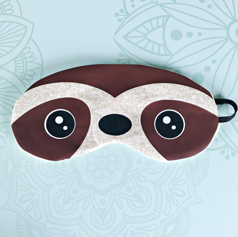 Pull out your Cricut Maker or Cricut Explore and sewing machine and whip up this DIY Sloth Sleep Mask in just 15 minutes! This easy sewing tutorial walks you through step by step. Perfect for handmade gifts for sloth lovers or for a sloth themed birthday party! #Sloth #handmade #CricutMaker #CricutProject