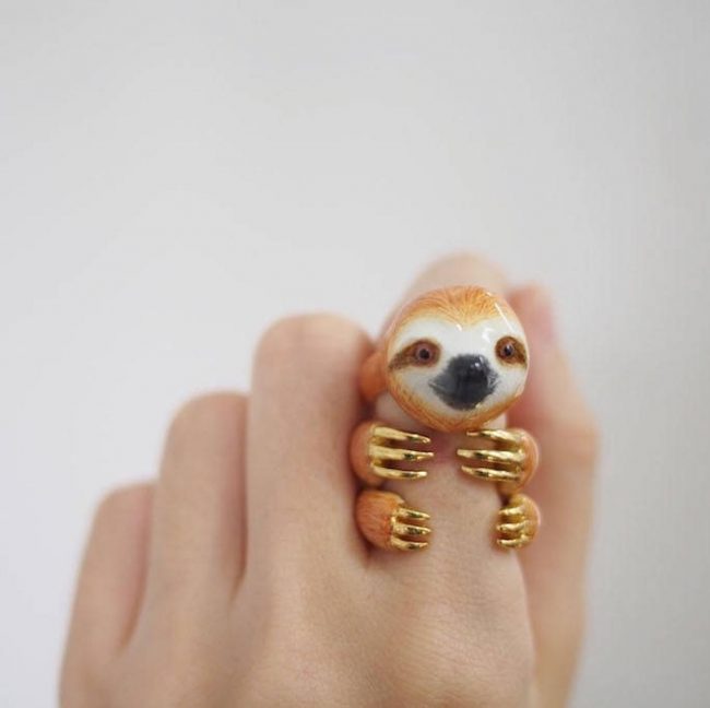 Sloth Crafts, Printables, SVG's DIY's, Food and Gift Ideas: Sloth Stacking Ring from Mary Lou Jewelry Store