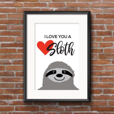 I Love You A Sloth SVG From Brooklyn Berry Designs