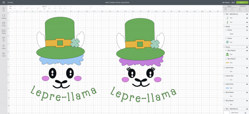 Love llamas? We're making you pinch proof with the CUTEST DIY St Patricks Day Shirt ever! Its a Lepre-llama and you can make it with your Cricut! Leprechauns have never looked cuter than with this llama twist! #Cricut #CricutMade #DIY #Llama #StPatricksDay #Sponsored 