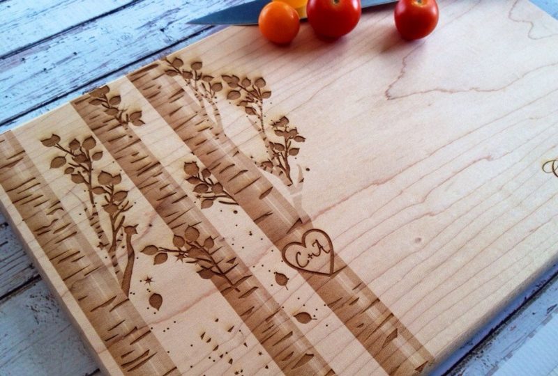 Shop Handmade Mother's Day Gift Ideas For Mom: Made to Order Engraved Cutting Board from Sweet Pine Hills