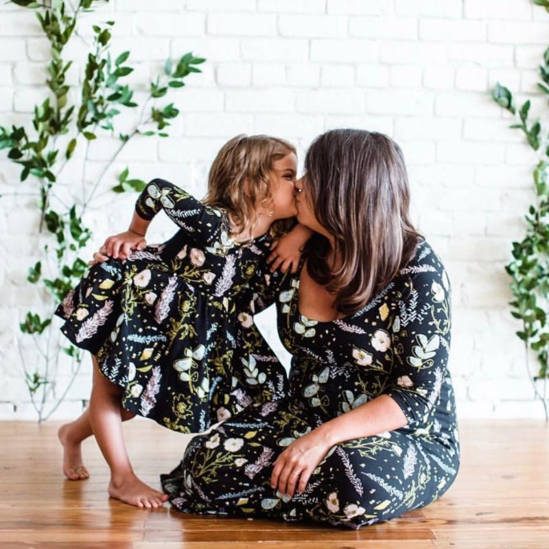 Shop Handmade Mother's Day Gift Ideas For Mom: Mummy and Me Floral Twirling Dress from Thief And Bandit Kids