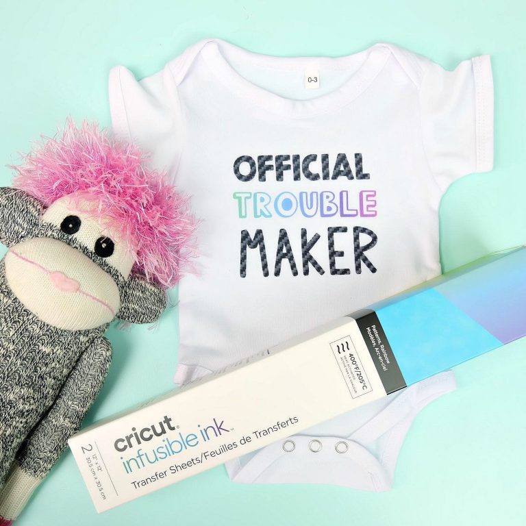 Cricut Infusible Ink Adorable Baby Onesie Instructions