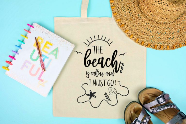 14 Free Beach SVG Cut Files Including The Beach Is Calling