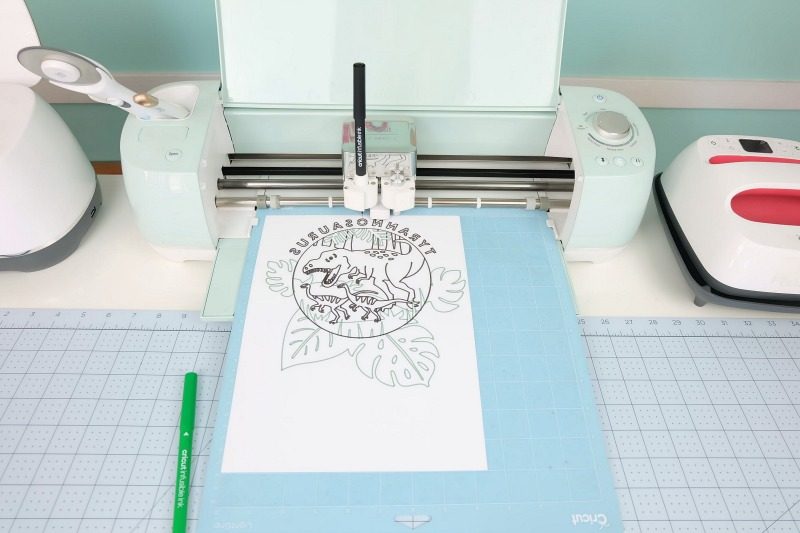 Steps for using Cricut infusible ink markers on shirts. 