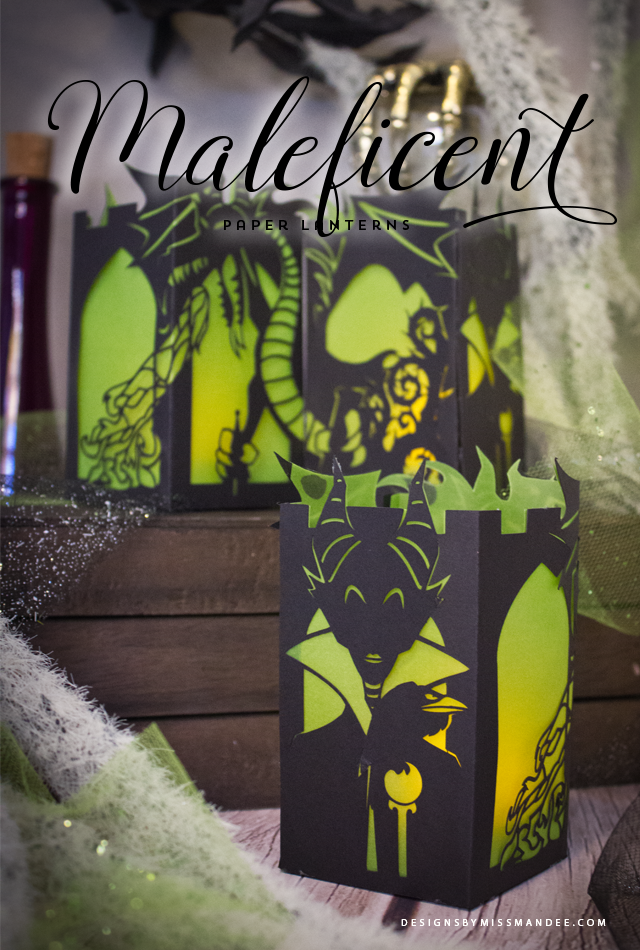 25 Hocus Pocus and Disney Villains SVGs and Printables: Maleficent Paper Lantern Cut File from Designs By Miss Mandee