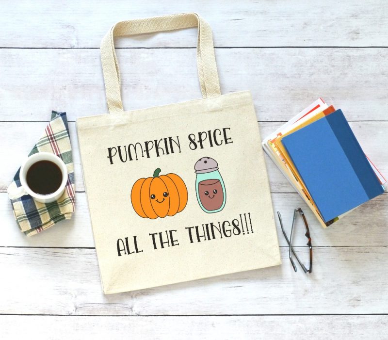 Fall is here and that means pumpkin spice! We're sharing 14 free SVG cut files for fall including a too adorable to be missed Kawaii Pumpkin Spice cut file! Cut these autumn designs using your Cricut or Silhouette. #SVG #Cricut #Silhouette #CutFiles