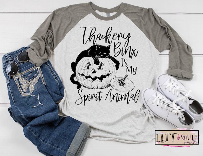 25 Hocus Pocus and Disney Villains SVGs and Printables: Thackery Binx Is My Spirit Animal PNG file from Left and South