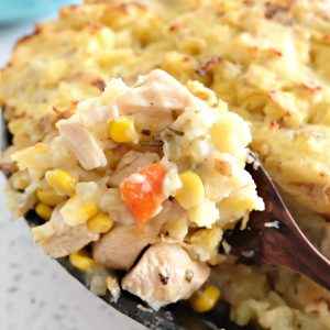 Filled with all the delectable flavors of Thanksgiving, our Leftover Turkey Shepherds Pie Recipe is going to become your FAVORITE thing to do with your Thanksgiving leftovers! Delicious enough for Sunday supper but easy enough for a family friendly weekday meal. #Thanksgiving #ThanksgivingLeftovers #Shepherds Pie #Recipe