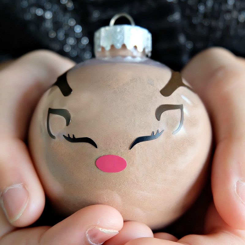 DIY Reindeer Hot Chocolate Ornament 