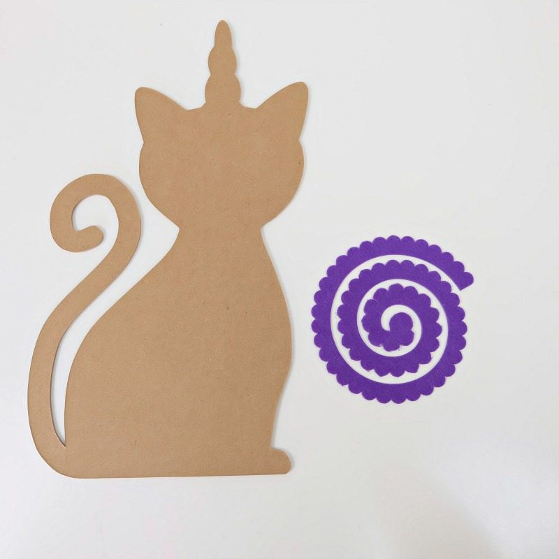 Step by step process for making a Caticorn Necklace Holder from Hello Creative Family.