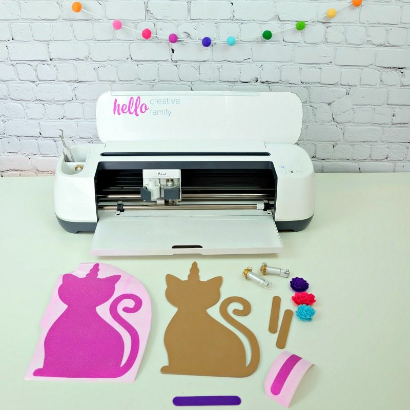 Step by step process for making a Caticorn Necklace Holder from Hello Creative Family.