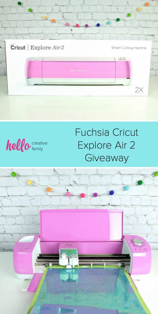 Win a Fuchsia Cricut Explore Air 2 in this amazing giveaway. Open to US residents. Closes 10/31/2019. #Contest #Cricut #Giveaway 