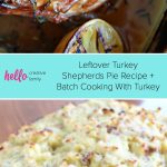 Filled with all the delectable flavors of Thanksgiving, our Leftover Turkey Shepherds Pie Recipe is going to become your FAVORITE thing to do with your Thanksgiving leftovers! Delicious enough for Sunday supper but easy enough for a family friendly weekday meal. #Thanksgiving #ThanksgivingLeftovers #Shepherds Pie #Recipe