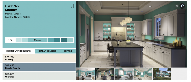 Choosing a paint color for a kitchen remodel can be hard! Hello Creative Family walks through the design process of coming up with a kitchen color palette with the help of Sherwin-Williams. #Sponsored #DIY #Kitchen #Remodel #Turquoise #Aqua #Teal