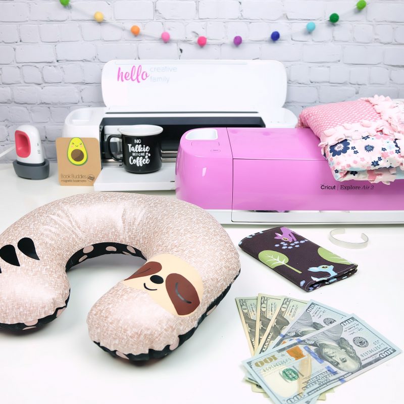 If you've ever wanted to learn how to make money with your Cricut then you need to read this! A Cricut expert shares where to sell Cricut crafts, how to price handmade projects, where to source cut files and ideas of the best things to sell! Read before setting up your Cricut business! #Sponsored #CricutCreated #CricutCrafts #Handmade #Cricut #CricutMade