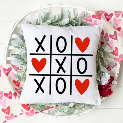 Tic Tac Toe Valentine SVG File From Happy Go Lucky