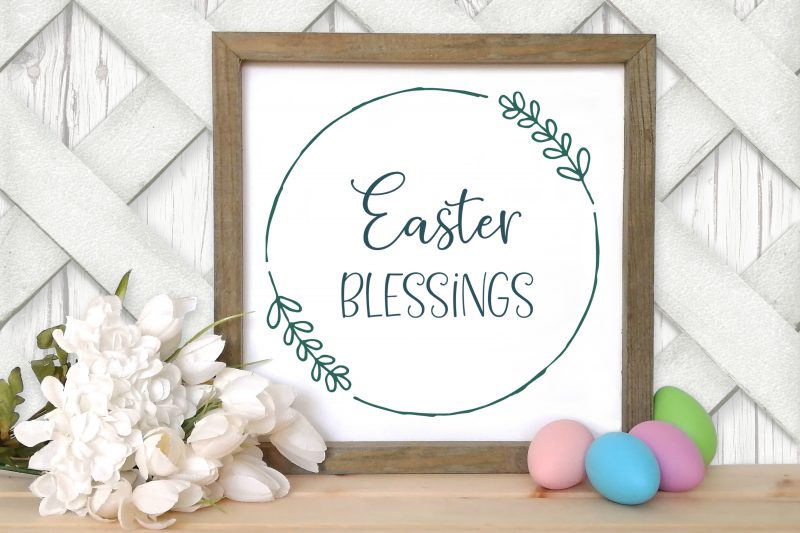 We're making Easter crafting easy! Find 13 free religious Easter cut files that you can cut using your Circuit Maker, Circuit Explore or Silhouette Cameo including an Easter Blessings svg file! Use them for all kinds of Easter crafts from shirts. to signs, to Easter cards! #Easter #EasterCrafts #CricutCrafts #Cricut #Silhouette