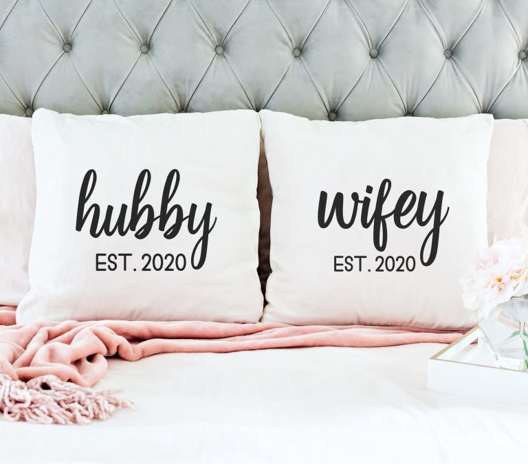 16 Free Wedding SVG Files Including Hubby Wifey with Year Married