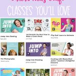 Looking for something to keep your kids engaged, entertained and educated? We're sharing 12 of our favorite free online craft classes for kids. Including crochet classes, drawing classes, kids sewing classes and even pet photography classes! #KidsActivities #KidsCrafts #CraftClasses #KidsSewing