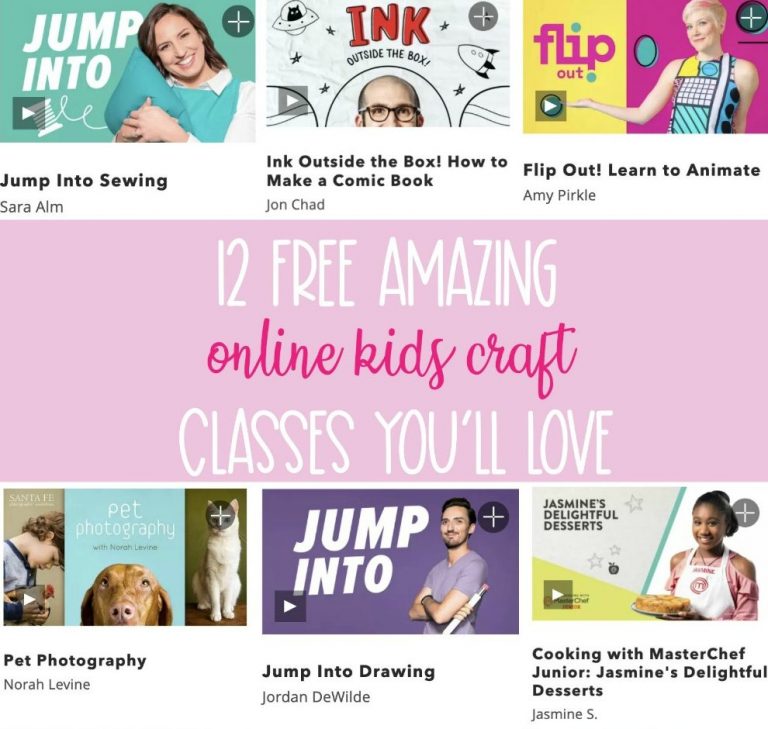 12 Free Online Kids Craft Classes
