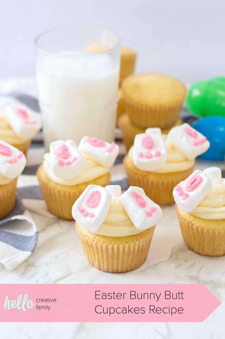 Easter Bunny Butt Cupcakes Recipe