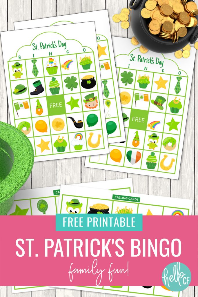 Let the St. Patty's Day fun begin with our free St. Patrick's Day Bingo printable! Perfect for classrooms, parties or fun with your kids! A fun St. Patrick's Day activity for family fun night!